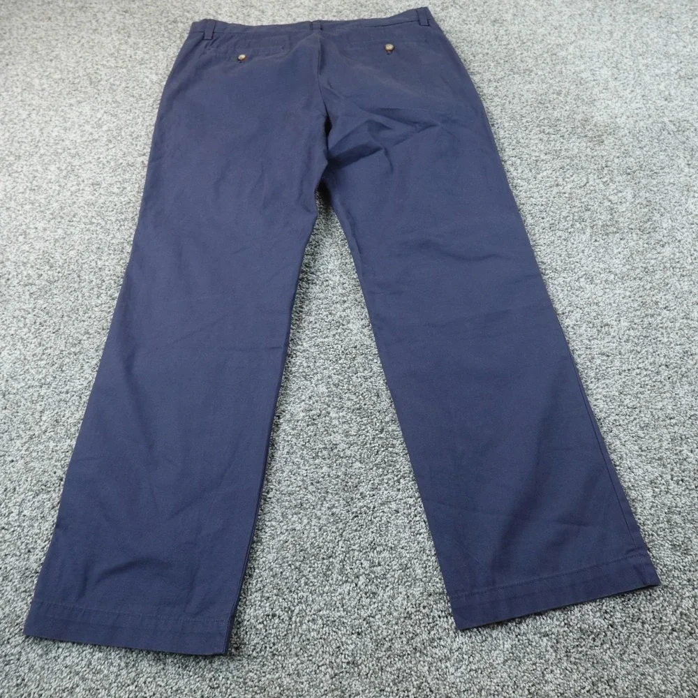Banana Republic Pants Mens 36X32 Blue Chino Trouser Khaki Flat Front Preppy Work